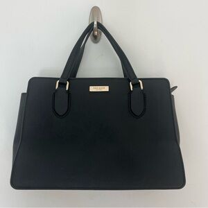 Kate Spade Laurel Way Reese Leather Crossbody Bag Purse Handbag Black Tote